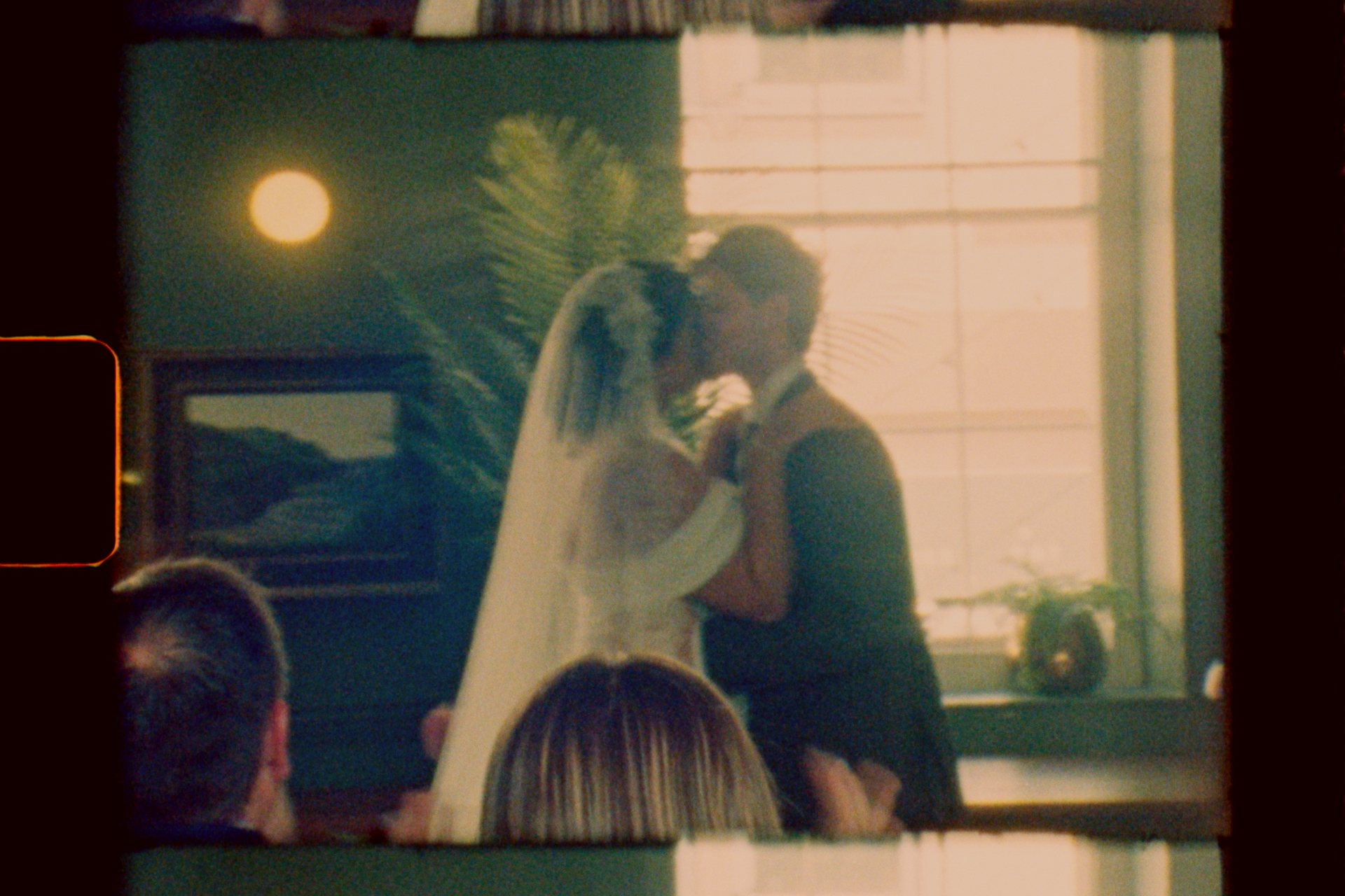 A kiss at the ceremony, on Super 8 film